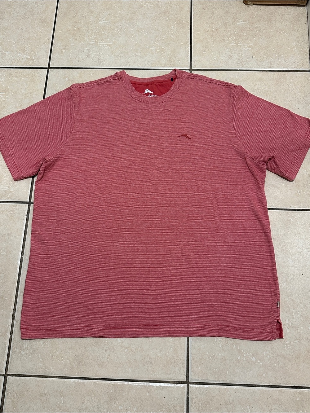 Tommy Bahama Heathered Red Short Sleeve Crew Tee